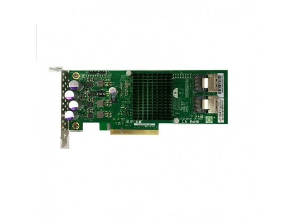 Supermicro AOC-S2308L-L8I+, STD Gen-3 PCI-e x8, 8 internal ports SAS 6Gb/s Raid Controller